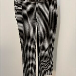 Banana Republic Black and White Geometric Pants
